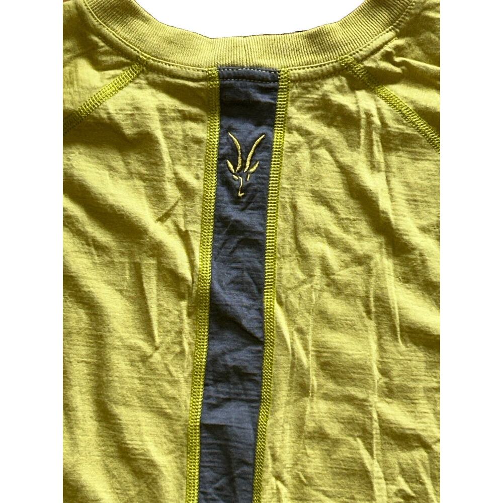 Arc'teryx Wool Base Layer Shirt Women's Large Long Sleeve Chartreuse Skiing - Picture 9 of 9